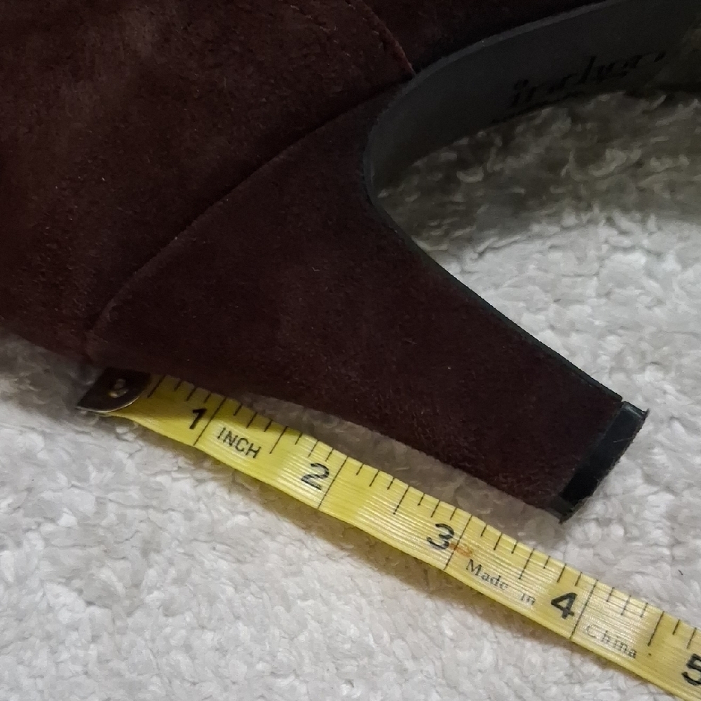 Indigo Dark Brown Heeled Boots - Picture 7 of 8